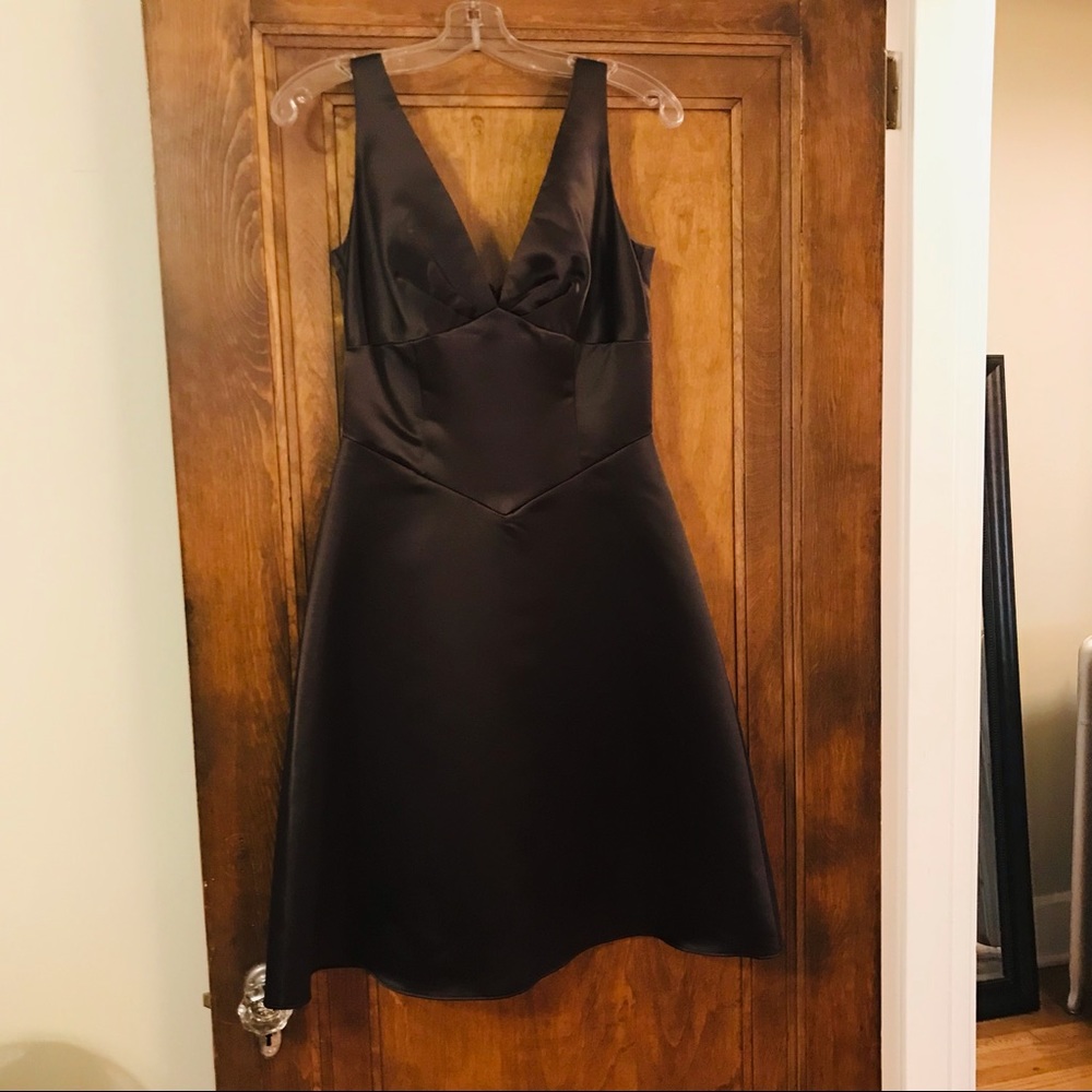 Dark Chocolate Lined Wedding or Holiday Party Dress